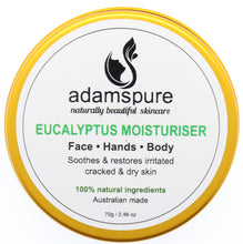 Load image into Gallery viewer, Eucalyptus Moisturiser soothes and restores irritated cracked and dry skin.  100% Australian made.