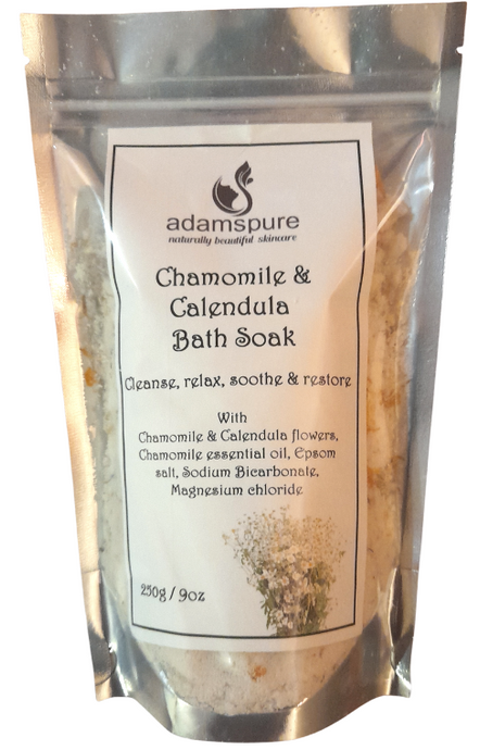 chamomile and calendula bath sock. Make in Australia all natural ingredients