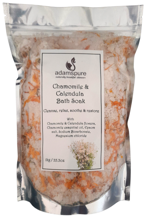 Chamomile and Calendula Bath Soak, made in Australia all natural ingredients