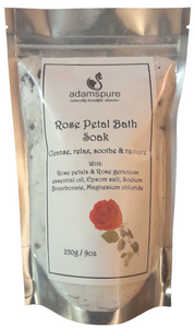Rose Bath soak. Perfect for cleansing, relaxing and soothing. 100% natural Australian made.
